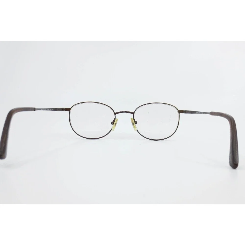 Safilo Elasta E7209 Brown Oval Eyeglasses Frames Italy 50-20-145 JYS